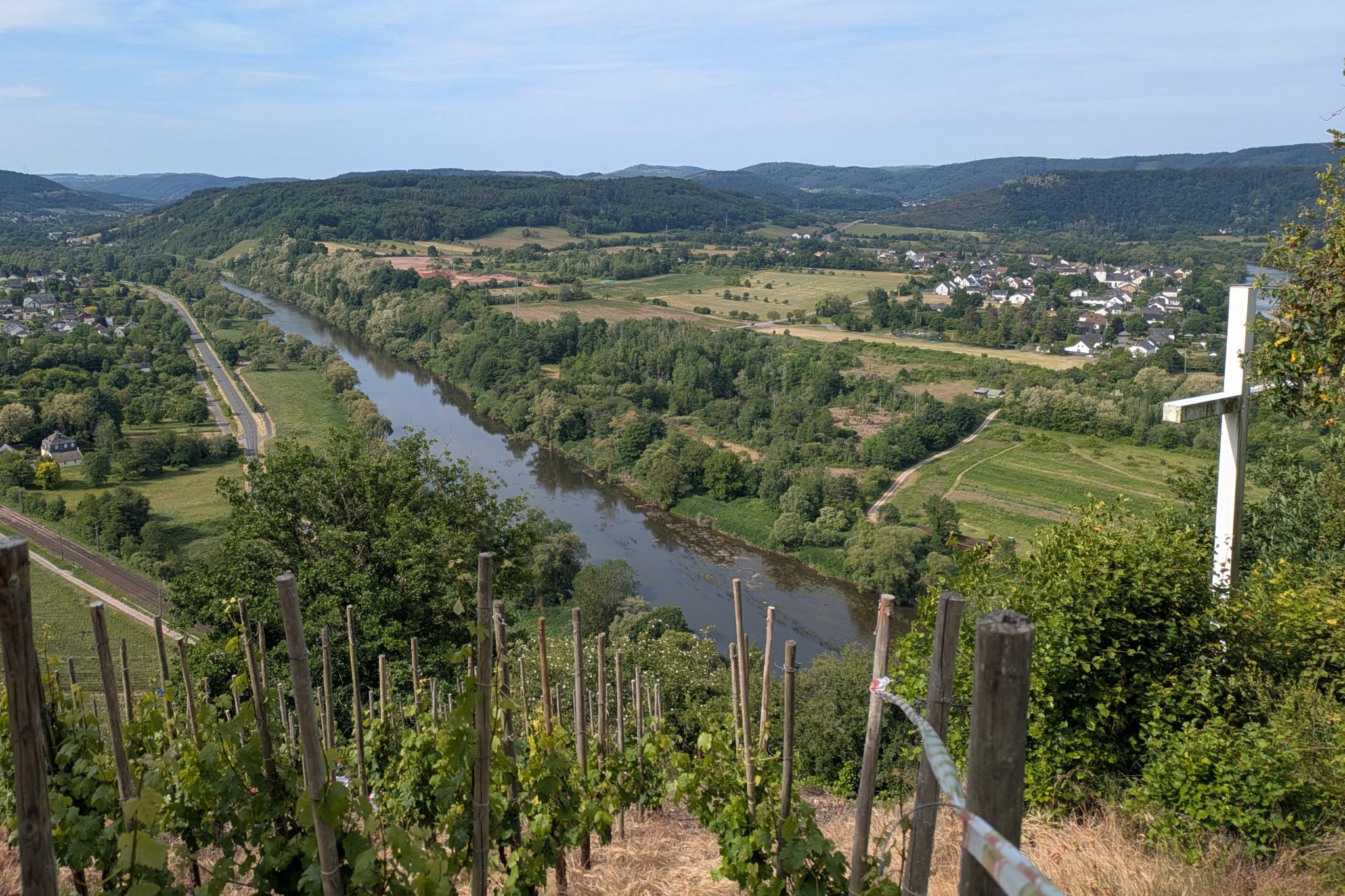 Ausblick beim Pilgern nach Saarburg Beurig