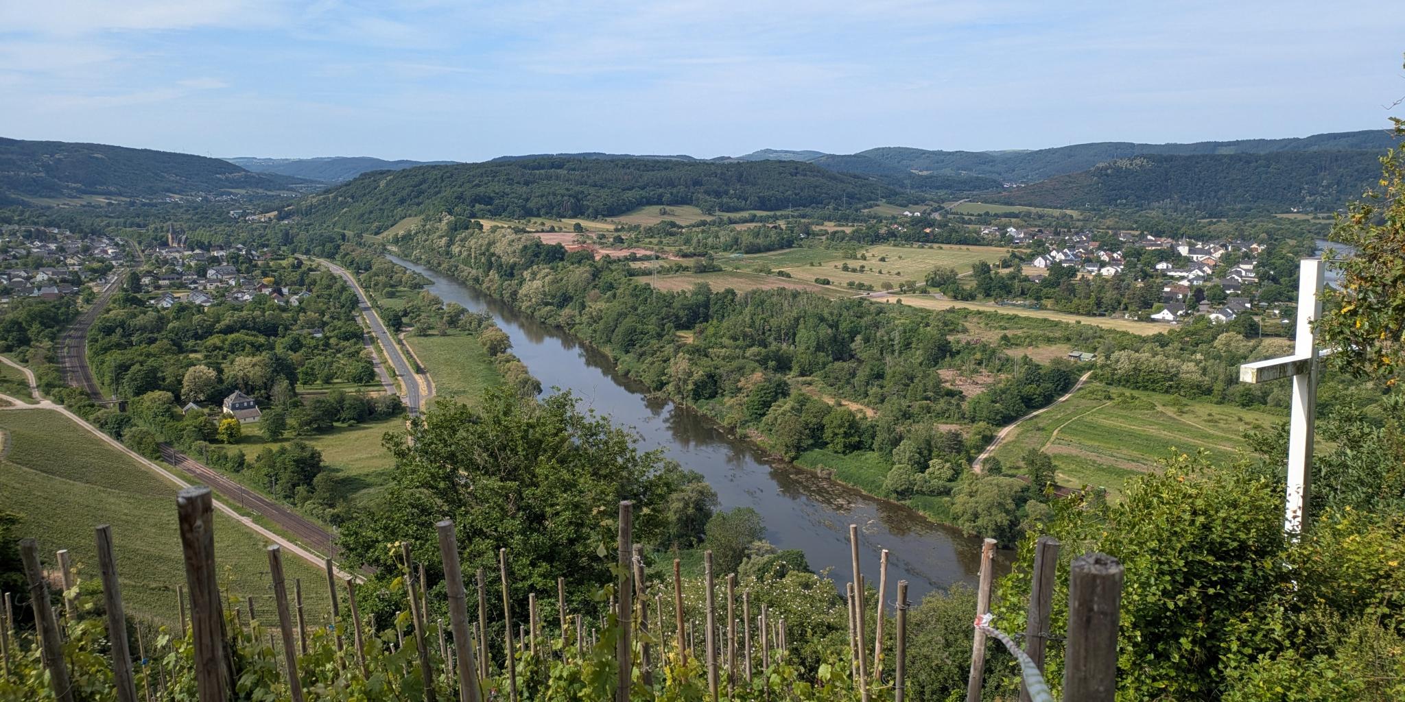 Ausblick beim Pilgern nach Saarburg Beurig