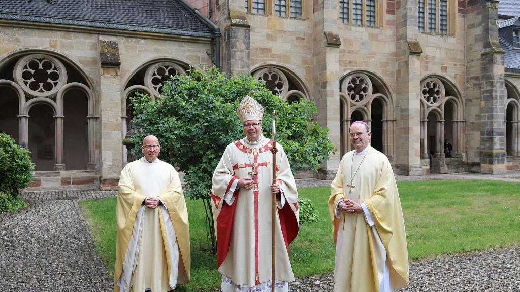 Oliver Laufer-Schmitt, Bischof Dr. Stephan Ackermann, Weihbischof Robert Brahm