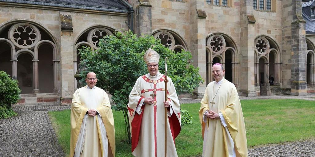 Oliver Laufer-Schmitt, Bischof Dr. Stephan Ackermann, Weihbischof Robert Brahm