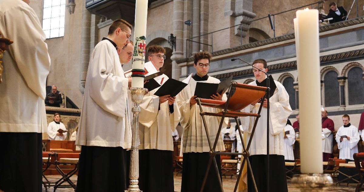 Die Schola bei der Priesterweihe