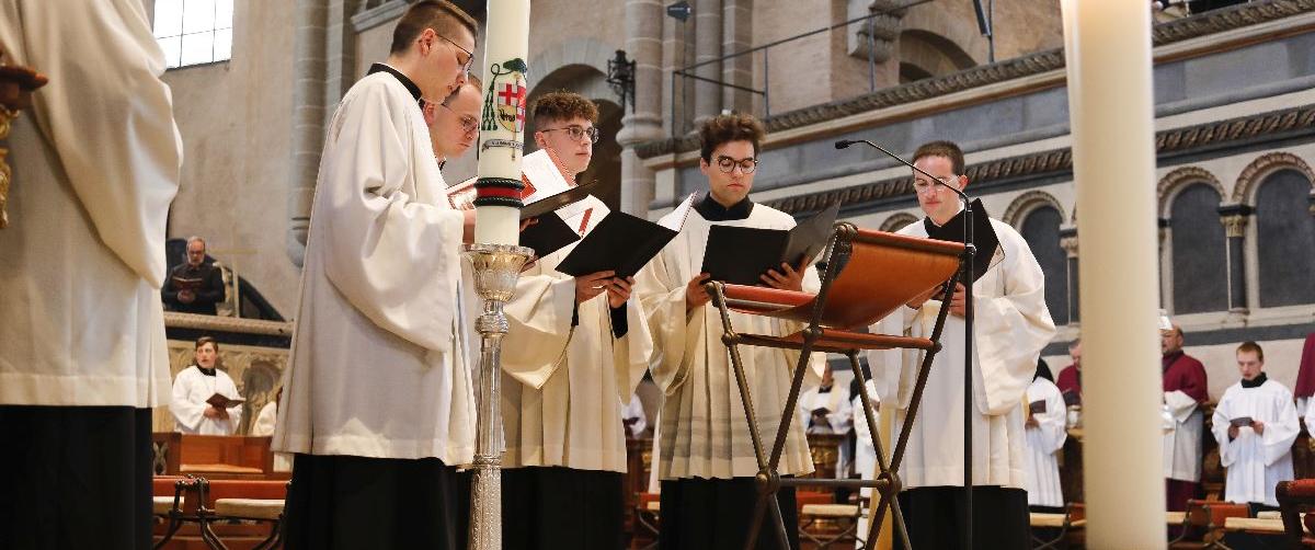 Die Schola bei der Priesterweihe