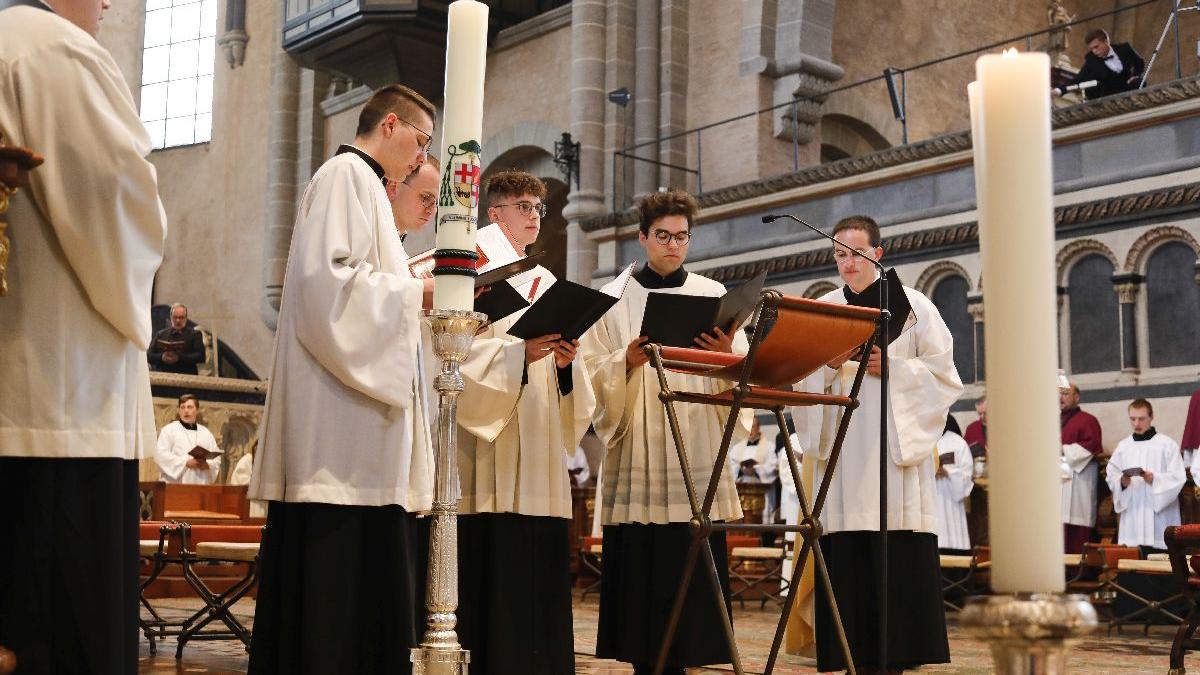 Die Schola bei der Priesterweihe