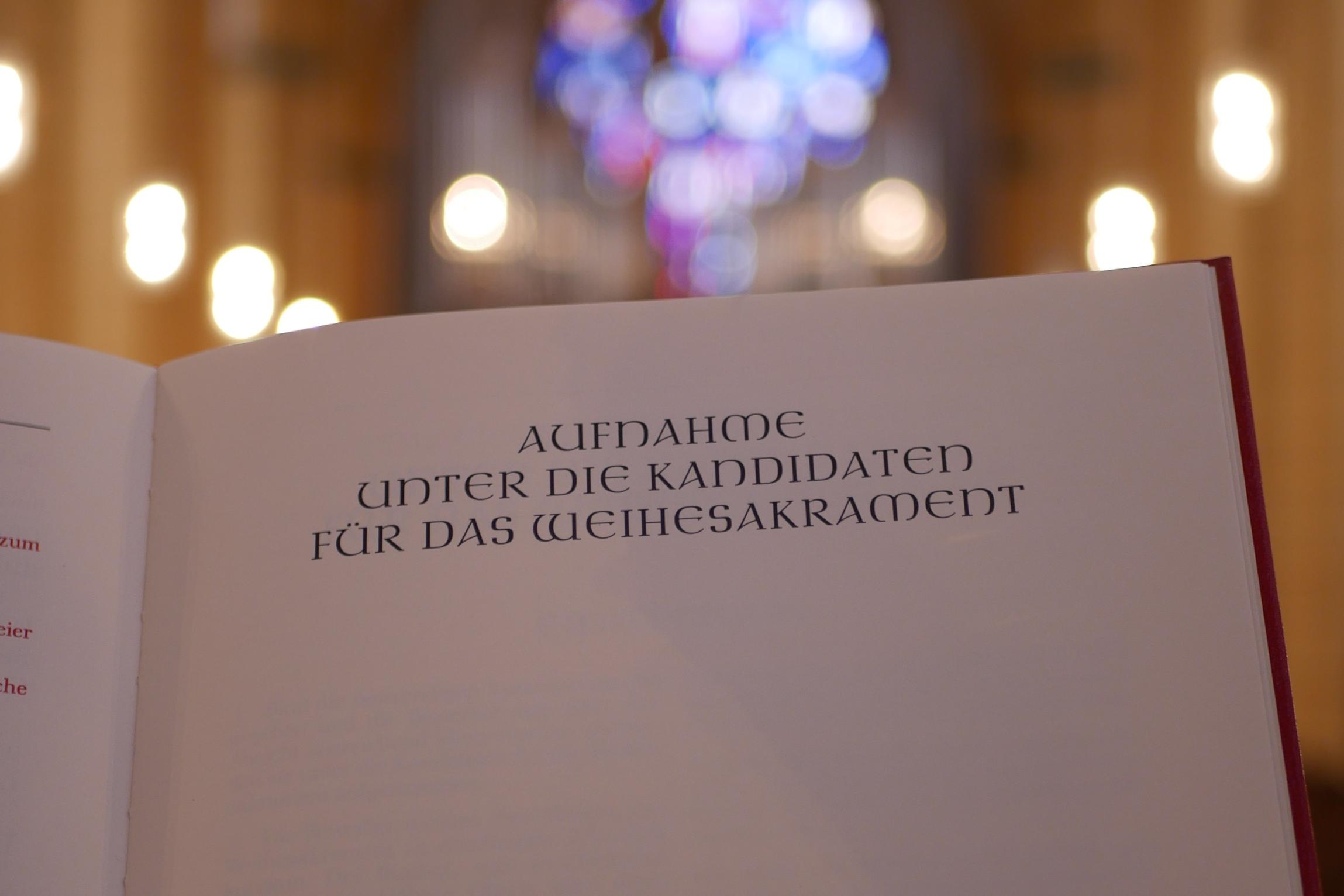 Admissio im Pontifikale