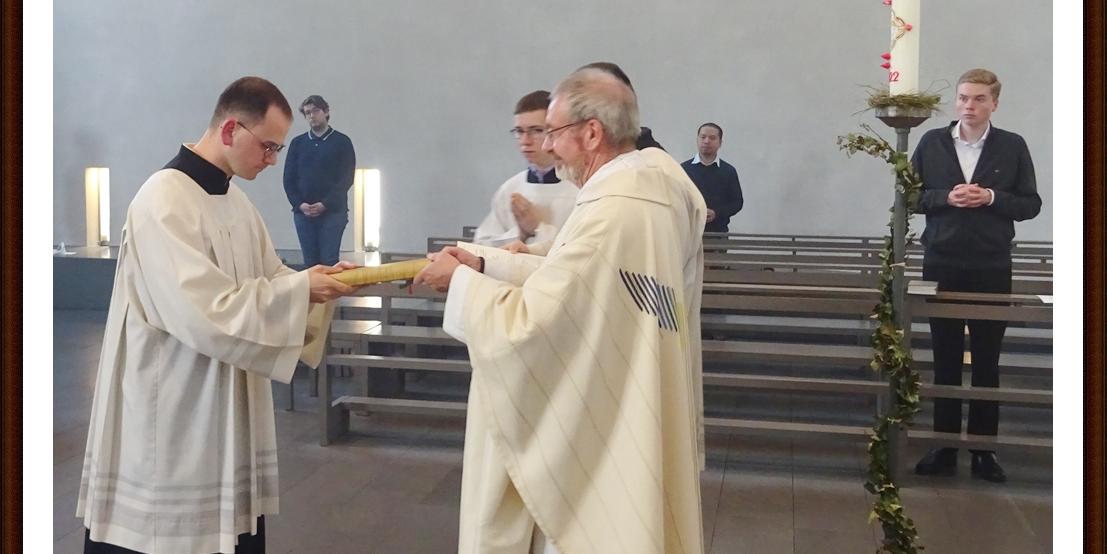 Beauftragung Johannes Weiler (c) Priesterseminar Sankt Georgen Beauftragung Johannes Weiler