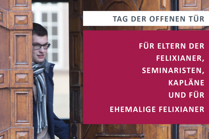 Plakat: Tag der offenen Tür Priesterseminar und Felixianum
