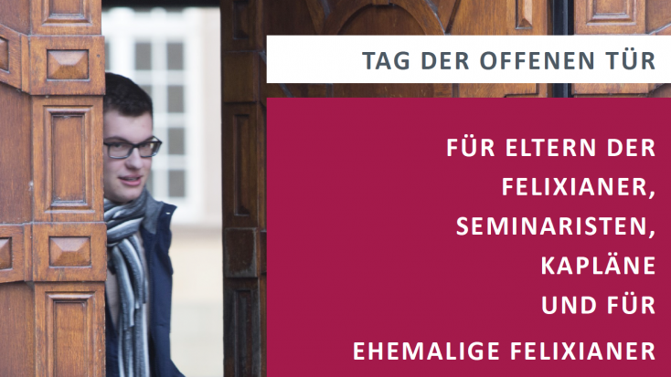 Plakat: Tag der offenen Tür Priesterseminar und Felixianum